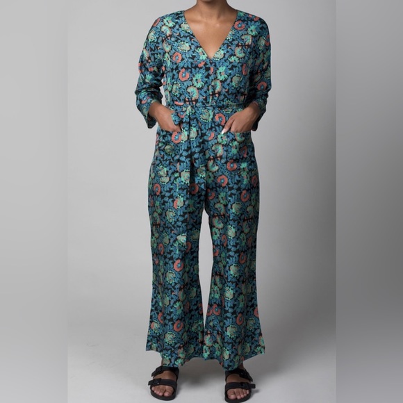 Apiece Apart Floral Wideleg Jumpsuit - Picture 1 of 11